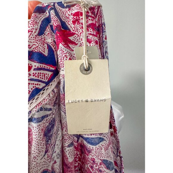 Lucky Brand Plus Size Floral Printed Ruffle Top - NWT! - Picture 11 of 13